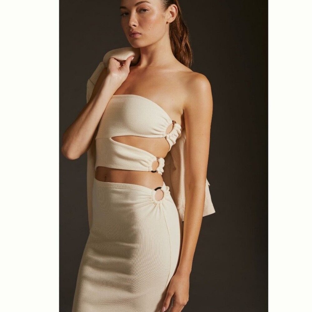 Anthropologie Strapless Cutout Mini Dress by Bordeaux NWT